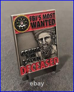 CHALLENGE COIN Operation Neptune Spear CIA FBI DOJ Navy SEALS JSOC Bin Laden