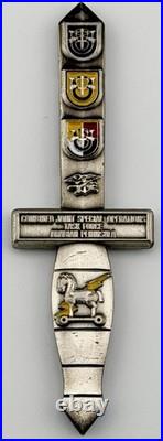 CJSOTF-AP OIF VII Dagger Challenge Coin Navy SEAL SF SOF Iraq 2009-2010