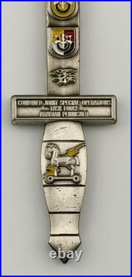 CJSOTF-AP OIF VII Dagger Challenge Coin Navy SEAL SF SOF Iraq 2009-2010