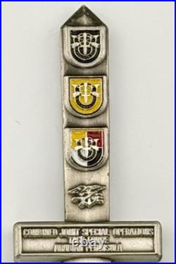 CJSOTF-AP OIF VII Dagger Challenge Coin Navy SEAL SF SOF Iraq 2009-2010