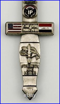 CJSOTF-AP OIF VII Dagger Challenge Coin Navy SEAL SF SOF Iraq 2009-2010