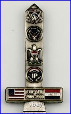 CJSOTF-AP OIF VII Dagger Challenge Coin Navy SEAL SF SOF Iraq 2009-2010