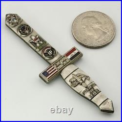 CJSOTF-AP OIF VII Dagger Challenge Coin Navy SEAL SF SOF Iraq 2009-2010