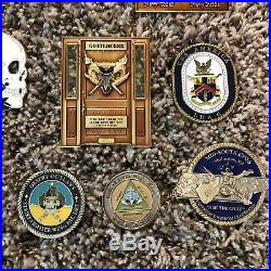 CPO Challenge Coin Collection Lot Of 24 USN Chief Mess Rare