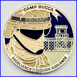 Camp Bucca Iraq NPDB-3 US Navy Challenge Coin OIF 2007-2008 GWOT