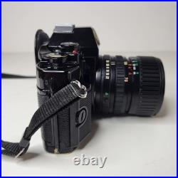 Canon A-1 SLR 35mm Film Camera 35-70mm f3.5-4.5 Lens Navy Challenge Coin Working