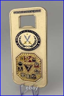 Carrier Air Wing 7 OIR CJTF USS Truman CVN-75 Bottle Opener Challenge Coin