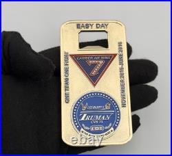 Carrier Air Wing 7 OIR CJTF USS Truman CVN-75 Bottle Opener Challenge Coin