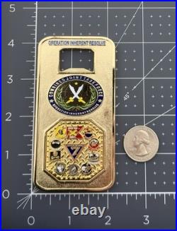 Carrier Air Wing 7 OIR CJTF USS Truman CVN-75 Bottle Opener Challenge Coin