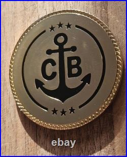 Cb Seabee Nswdg Seal Team 6 Devgru Challenge Coin US Navy Non Cpo Chief Co Cmc