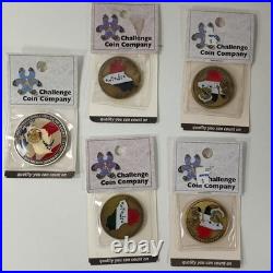 Challenge Coin Collection Lot Of 30 Late 90's to early 2000's Army Navy