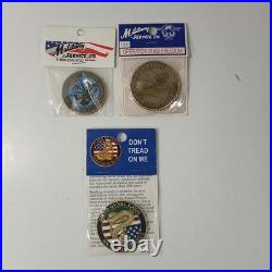 Challenge Coin Collection Lot Of 30 Late 90's to early 2000's Army Navy