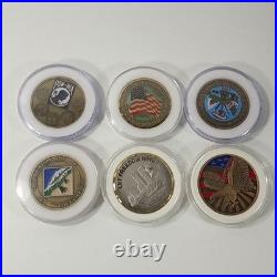 Challenge Coin Collection Lot Of 30 Late 90's to early 2000's Army Navy