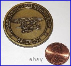 Challenge Coin Commander Naval Special Warfare Group One Commodore's Coin