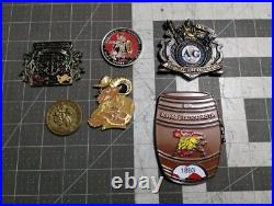 Challenge Coin Lot 6, USN US Navy, NSW, Guam, Rota, DGS-1, Intel Squadron, Chief Challenge Coin Lot 6, USN US Navy, NSW, Guam, Rota, DGS-1, Intel Squadron, Chief