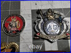 Challenge Coin Lot 6, USN US Navy, NSW, Guam, Rota, DGS-1, Intel Squadron, Chief Challenge Coin Lot 6, USN US Navy, NSW, Guam, Rota, DGS-1, Intel Squadron, Chief