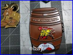 Challenge Coin Lot 6, USN US Navy, NSW, Guam, Rota, DGS-1, Intel Squadron, Chief Challenge Coin Lot 6, USN US Navy, NSW, Guam, Rota, DGS-1, Intel Squadron, Chief