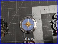 Challenge Coin Lot 6, USN US Navy, NSW, Guam, Rota, DGS-1, Intel Squadron, Chief Challenge Coin Lot 6, USN US Navy, NSW, Guam, Rota, DGS-1, Intel Squadron, Chief