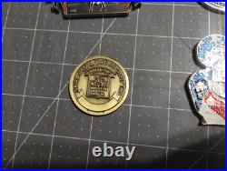 Challenge Coin Lot 6, USN US Navy, NSW, Guam, Rota, DGS-1, Intel Squadron, Chief Challenge Coin Lot 6, USN US Navy, NSW, Guam, Rota, DGS-1, Intel Squadron, Chief