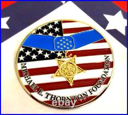 Challenge Coin Medal of Honor Recipient Hero US Navy Michael E Thornton Vietnam