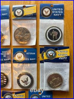 Challenge Coin Navy Assorted Lot 17 coins