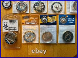 Challenge Coin Navy Assorted Lot 17 coins