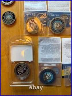 Challenge Coin Navy Assorted Lot 17 coins