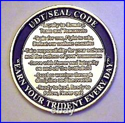 Challenge Coin Navy SEAL Code NSWG-1 TRADET-1 UDT SEAL Code