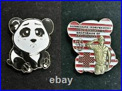 Challenge Coin Panda Submarine Shemerds Of Sad Pandas Usn Flag