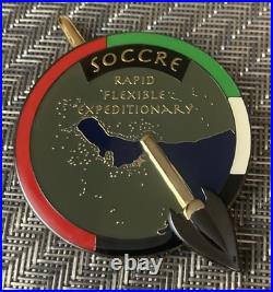 Challenge Coin Special Operations Command Crisis Response Element Gun Powder