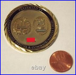 Challenge Coin US Navy EOD ESU-1 Serialized Presented by the CO & CMC