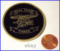 Challenge Coin US Navy SEAL Team THREE Ask the Chief Serialized Honor