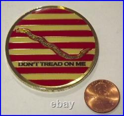 Challenge Coin US Navy SEAL Team Three Don't Tread on Me NSW Vis Veloc