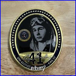 Challenge Coin US Navy USN USS George H W Bush POTUS Team Avenger Mess CPO