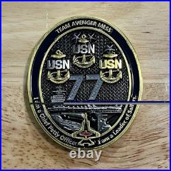 Challenge Coin US Navy USN USS George H W Bush POTUS Team Avenger Mess CPO