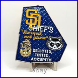 Challenge Coin U. S. Navy VRM-30 Titans Chief's Mess San Diego CPO