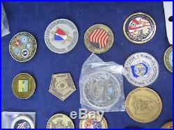 Challenge Coin lot 43pc army navy air force american legion CFD general comander