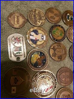 Challenge Coin's Spcs Forces, Usaf, Army, Medical, Navy, Marine Som Numbered Lot 12