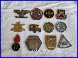 Challenge Coins Collection Lot Active Reserve National Guard Ordinance MI etc