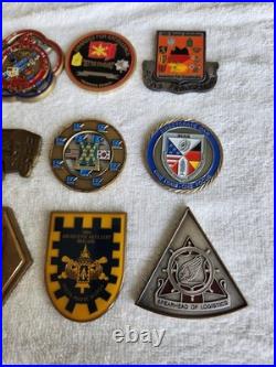 Challenge Coins Collection Lot Active Reserve National Guard Ordinance MI etc