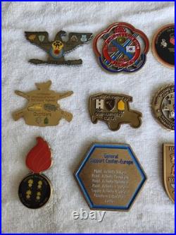 Challenge Coins Collection Lot Active Reserve National Guard Ordinance MI etc