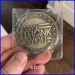 Chick Fil A Metro DC MILITARY APPRECIATION COIN CHALLENGE ARMY NAVY AF MARINES