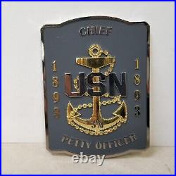 Chief USN Petty Officer USN 1893 Goat Locker Member Challenge Coin
