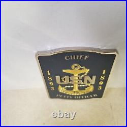 Chief USN Petty Officer USN 1893 Goat Locker Member Challenge Coin
