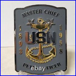 Chief USN Petty Officer USN 1893 Goat Locker Member Challenge Coin 1%