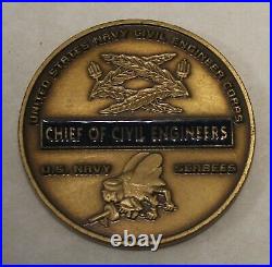 Chief of Civil Engineers Seabee / CB Chiefs Mess Navy Challenge Coin