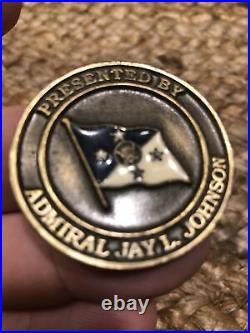Chief of Naval Operations Admiral Jay L Johnson Navy Challenge Coin