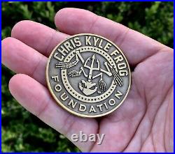 Chris Kyle Bone Frog Foundation Ckff Navy Seals Team 3 Sniper Cpo Challenge Coin