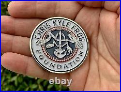 Chris Kyle Bone Frog Foundation Navy Seals Team 3 Sniper Seal Cpo Challenge Coin