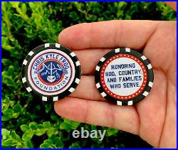 Chris Kyle Bone Frog Navy Seals Sniper Seal Poker Chip Challenge Coin Token CPO